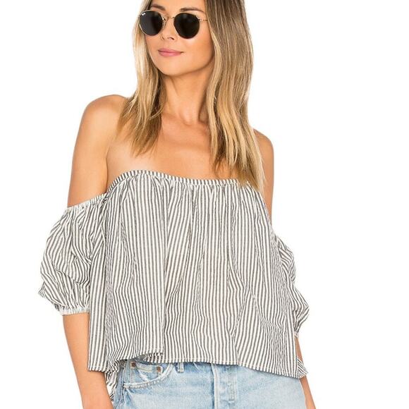 Tularosa Rio Striped Top in Black Stripe NWOT Size Small - Picture 3 of 4